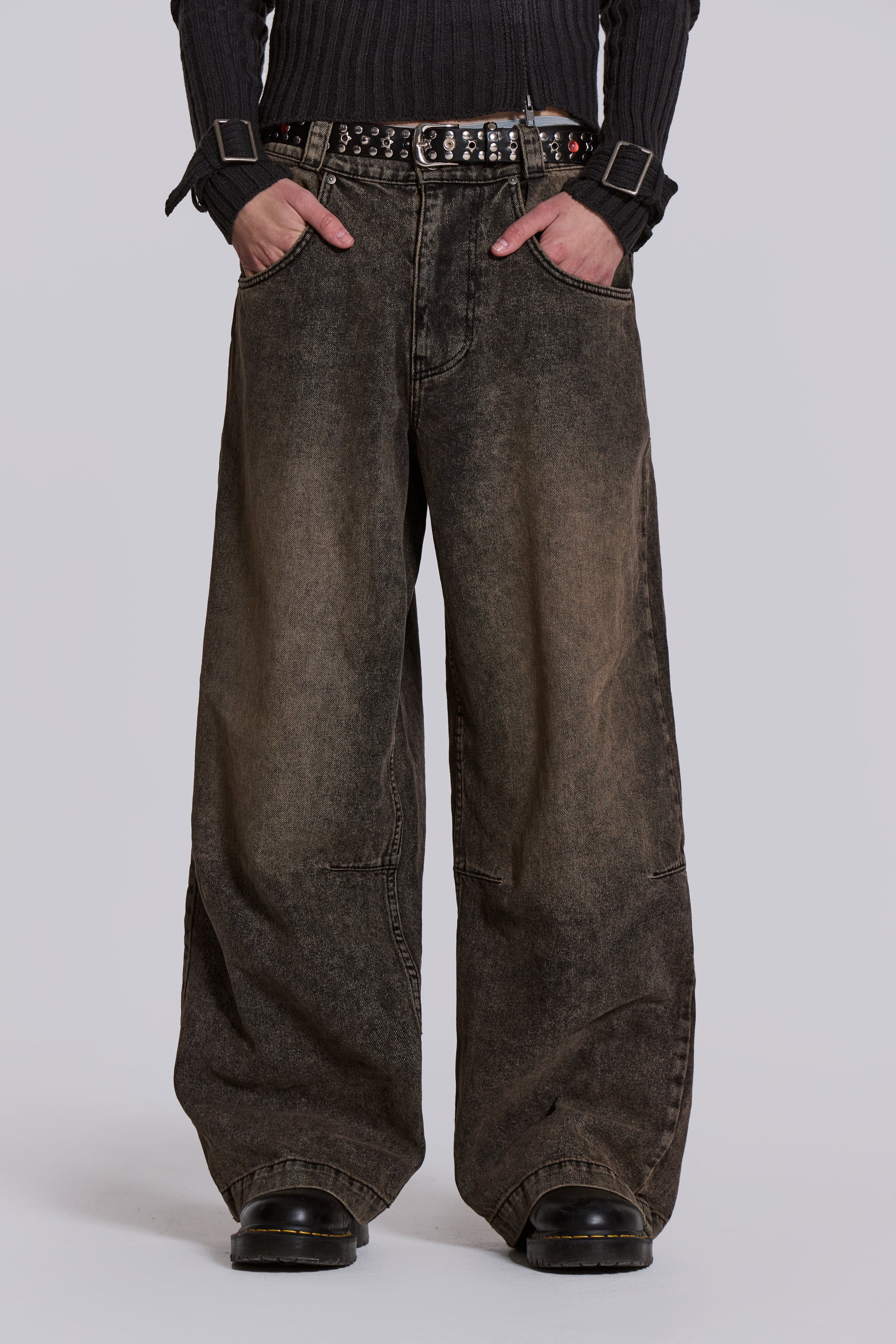 Shop Acid Brown Colossus Jeans | Jaded London | Clothing