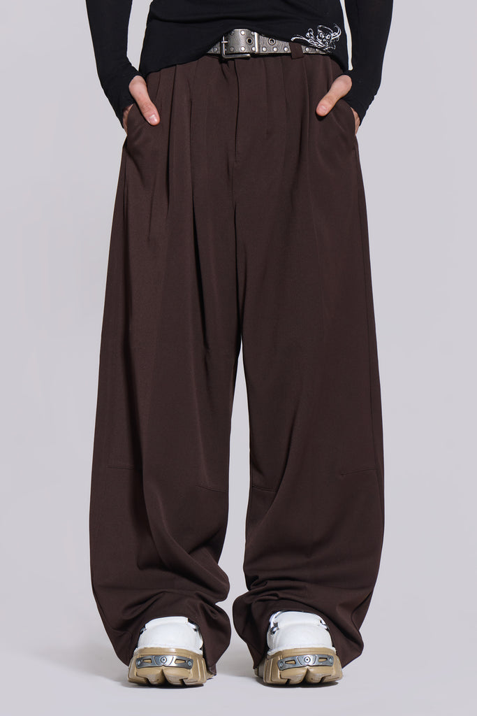 Chocolate Brown Goliath Suit Pants