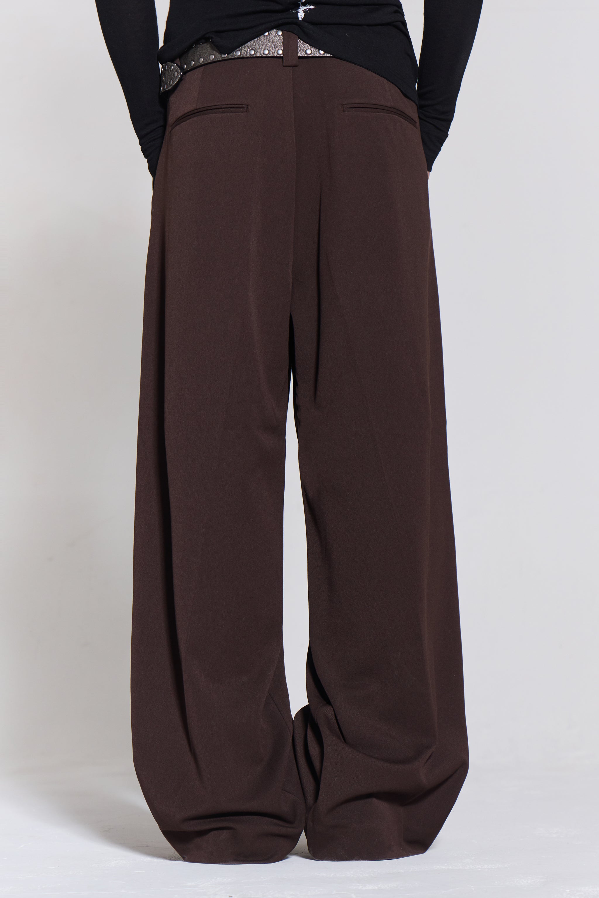 Chocolate Brown Goliath Suit Pants