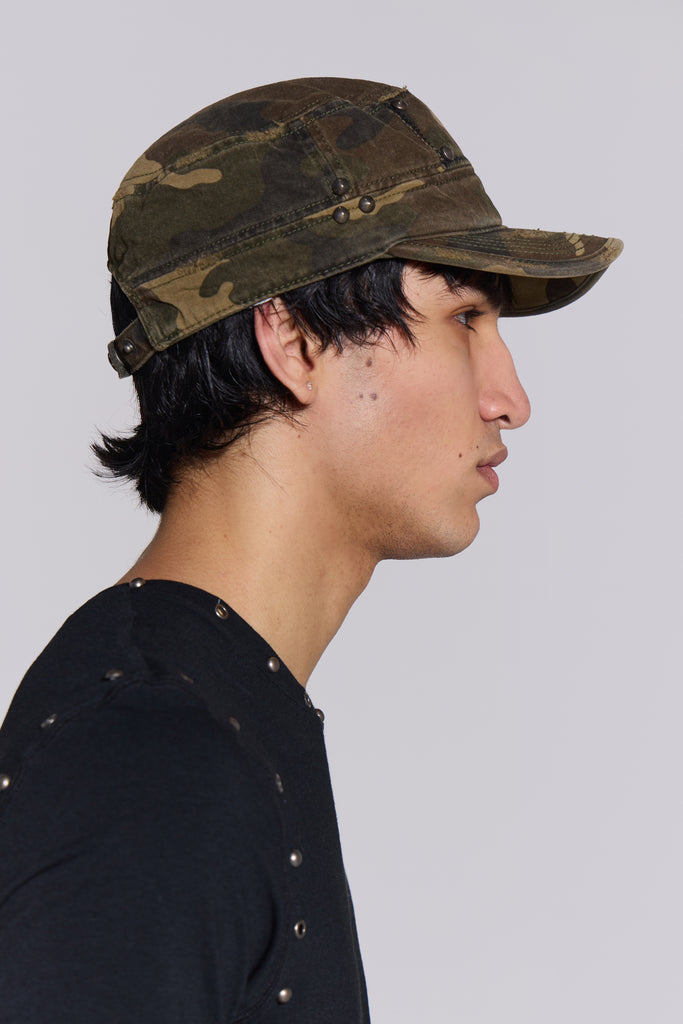 Camo Baker Boy Hat | Jaded London | Clothing