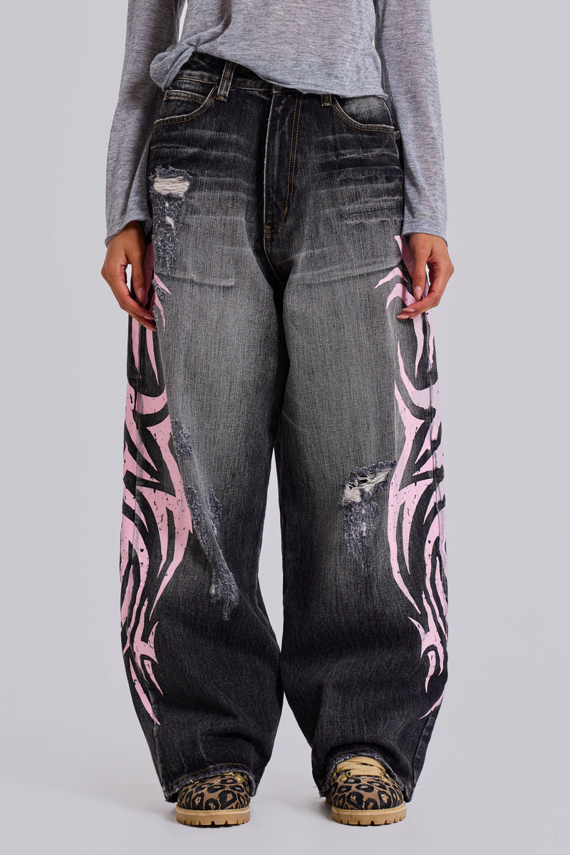 Pink Blade XL Colossus Jeans - WOMEN | Jaded London | Clothing