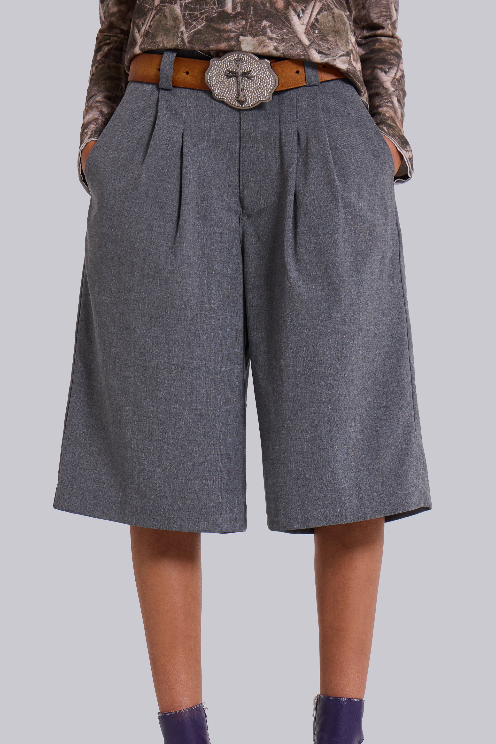 Grey Goliath Tailored Shorts