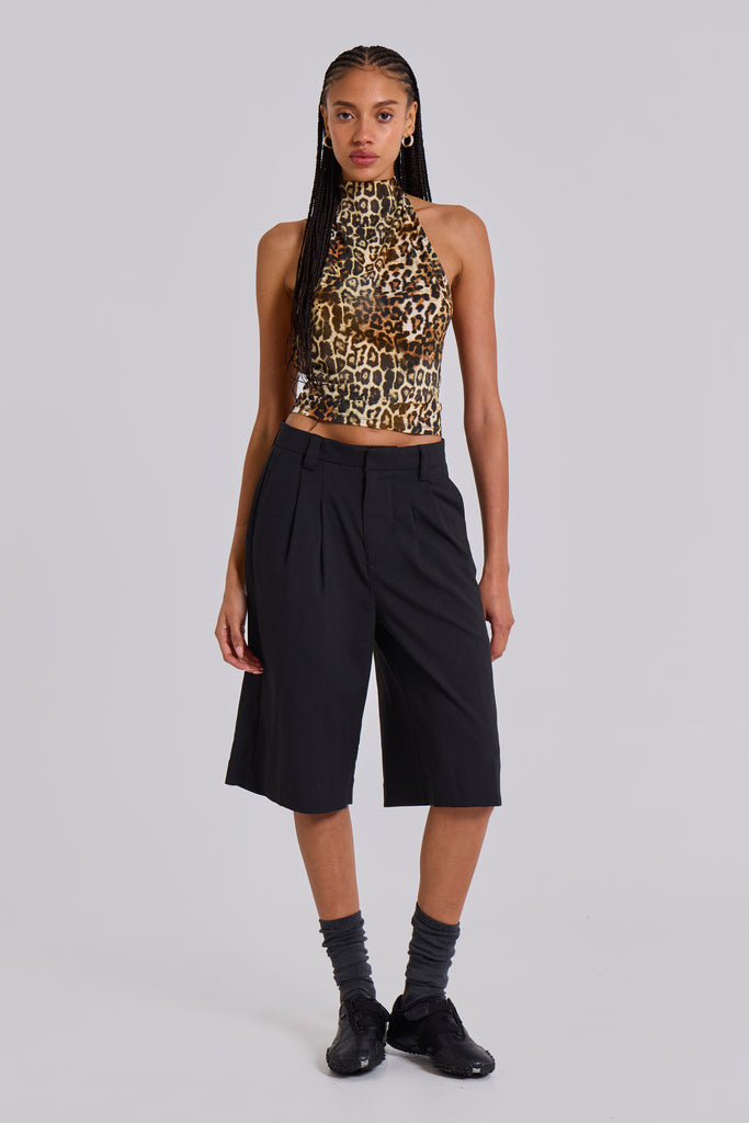 Leopard Zene Backless Top