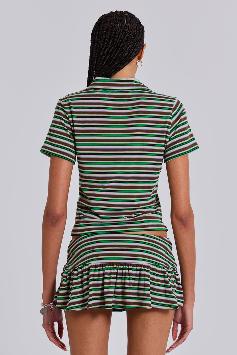 Mila Stripe Polo Shirt