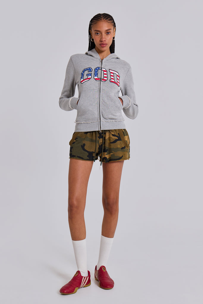 Camo Mini Jogger Shorts