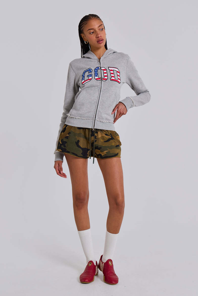 Camo Mini Jogger Shorts