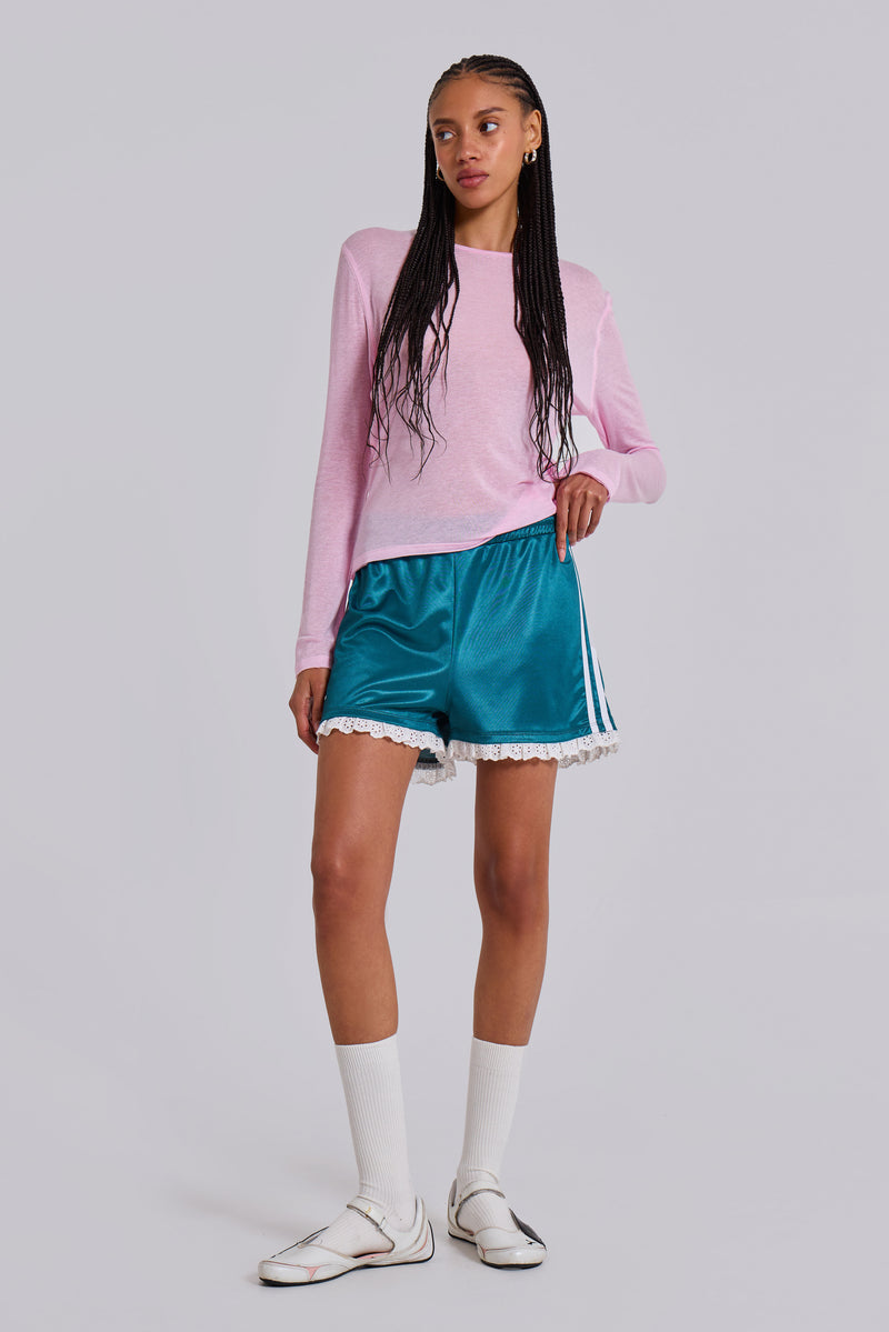 Bronwyn Broderie Football Shorts