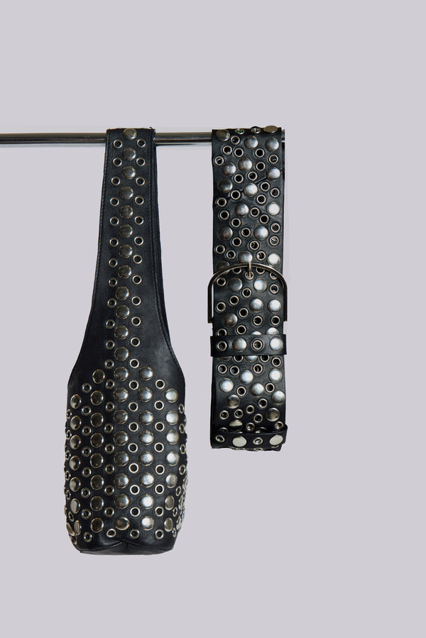 Osmium Studded Belt In Black