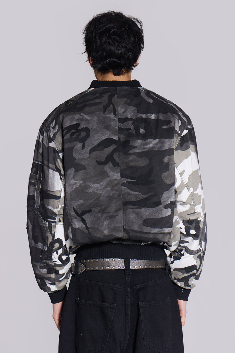 Dirty Camo Bomber Jacket