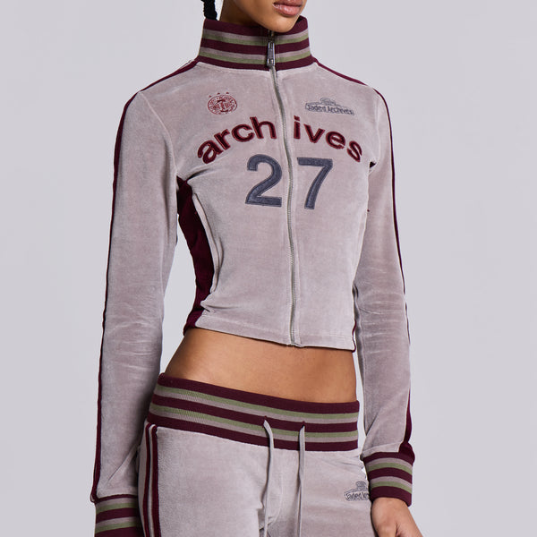 Shop 27 Velour Track Top | Jaded London | Clothing