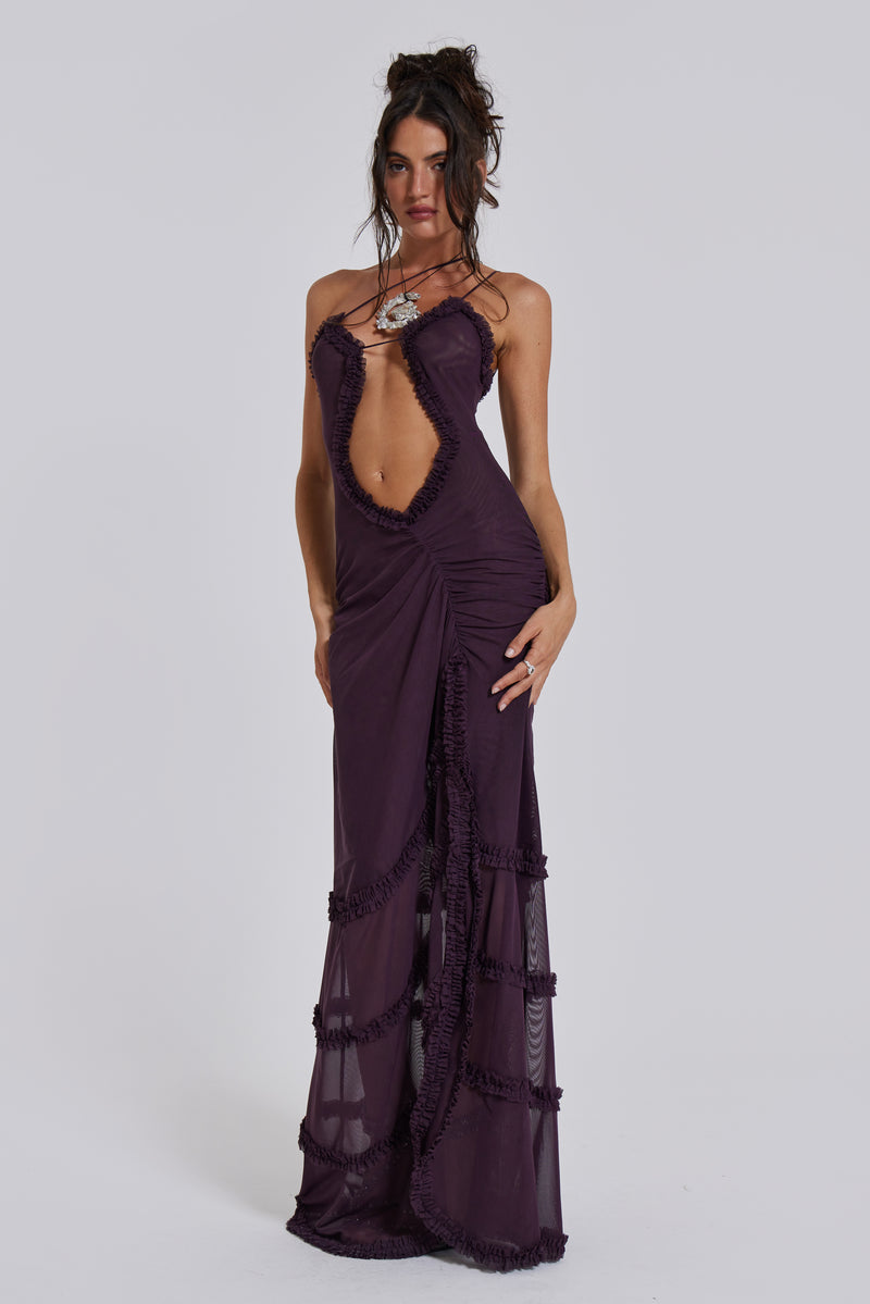 fatale maxi dress in dusk Shop Fatale Maxi Dress in Dusk | Jaded London | Clothing