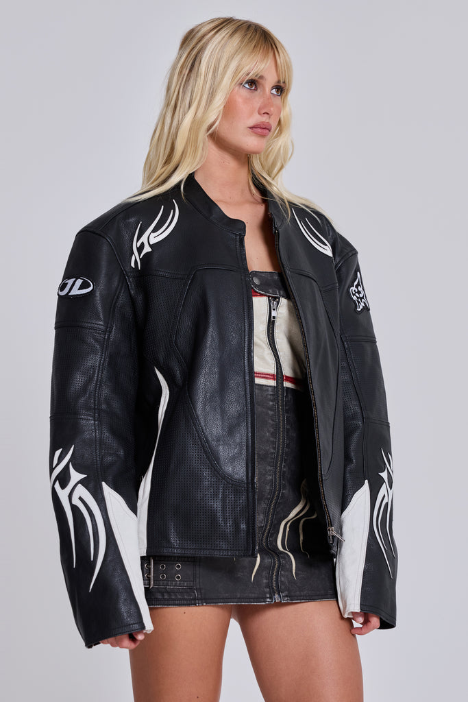 Crash Leather Biker Jacket | Jaded London | Clothing