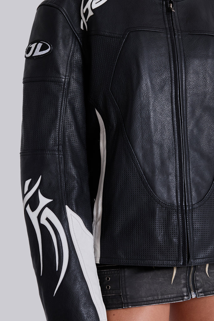 Crash Leather Biker Jacket | Jaded London | Clothing