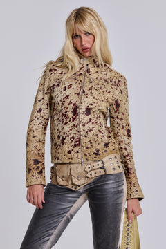 Cowhide Real Leather Piston Jacket - XS / Multi