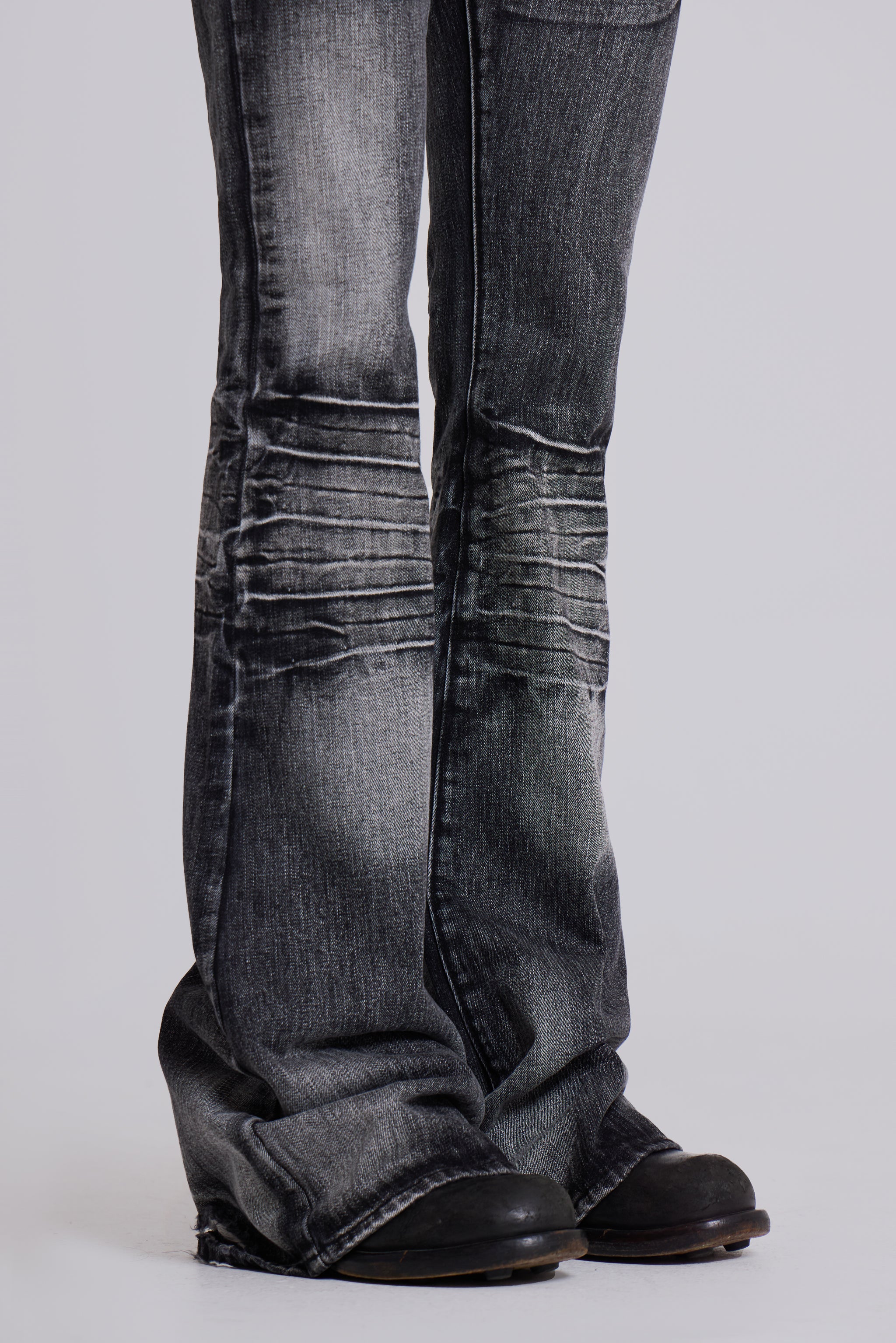Washed Black Drift Bootcut Jeans | Jaded London | Clothing