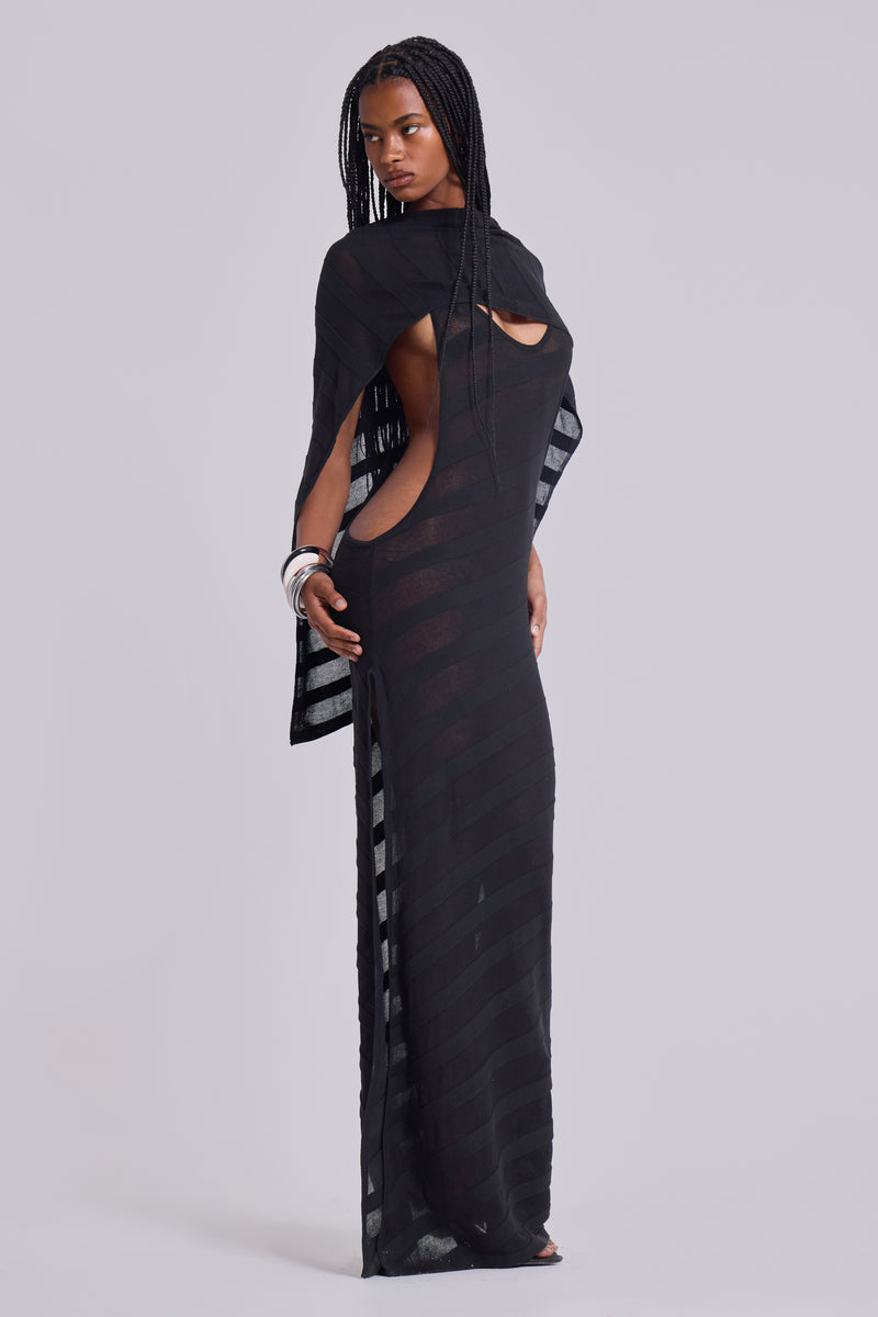 Noir Knit Maxi Dress