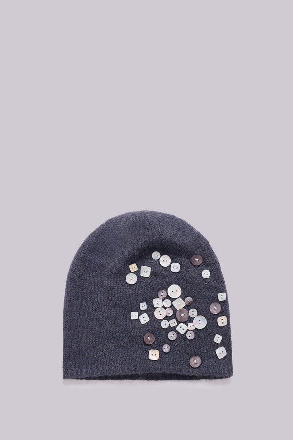 Button Up Knit Beanie