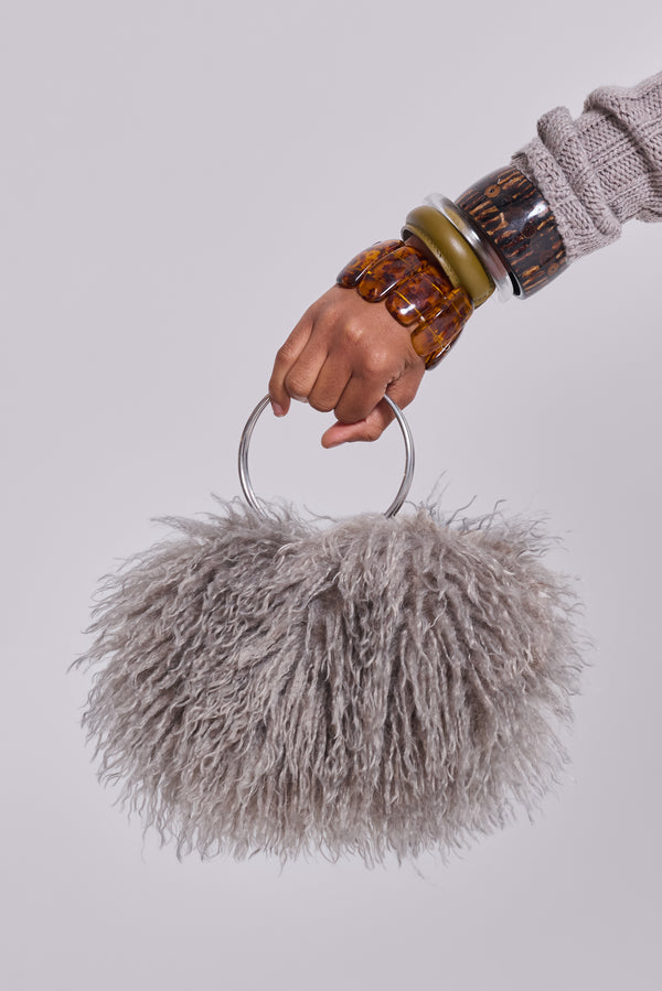 Haka Mongolian Faux Fur Handbag