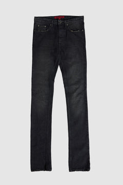 Washed Black Drain Jeans - W26 / Black