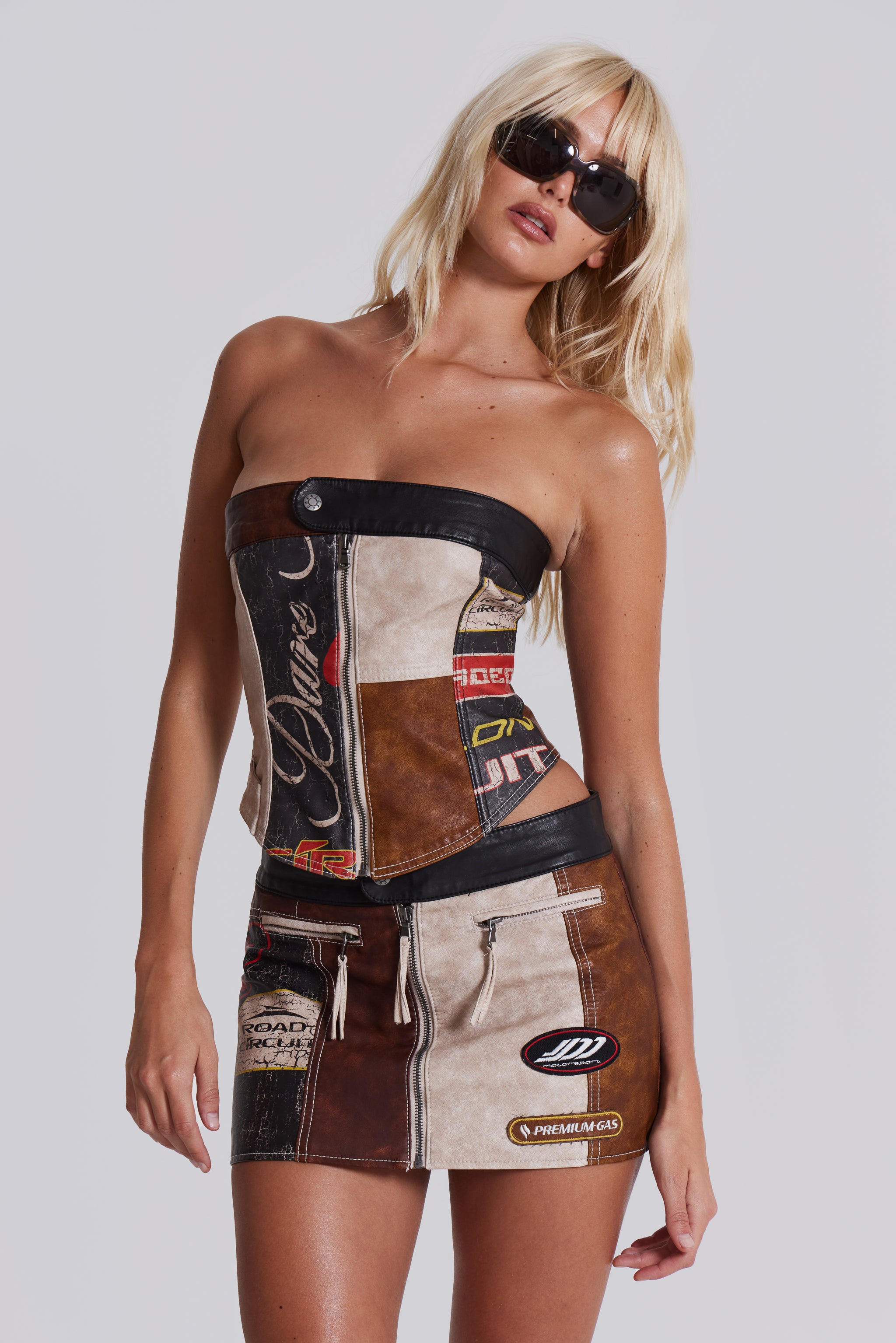 Daytona Vegan Leather Corset Top