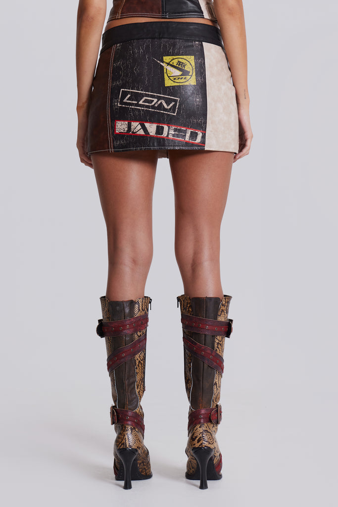 Daytona Vegan Leather Mini Skirt