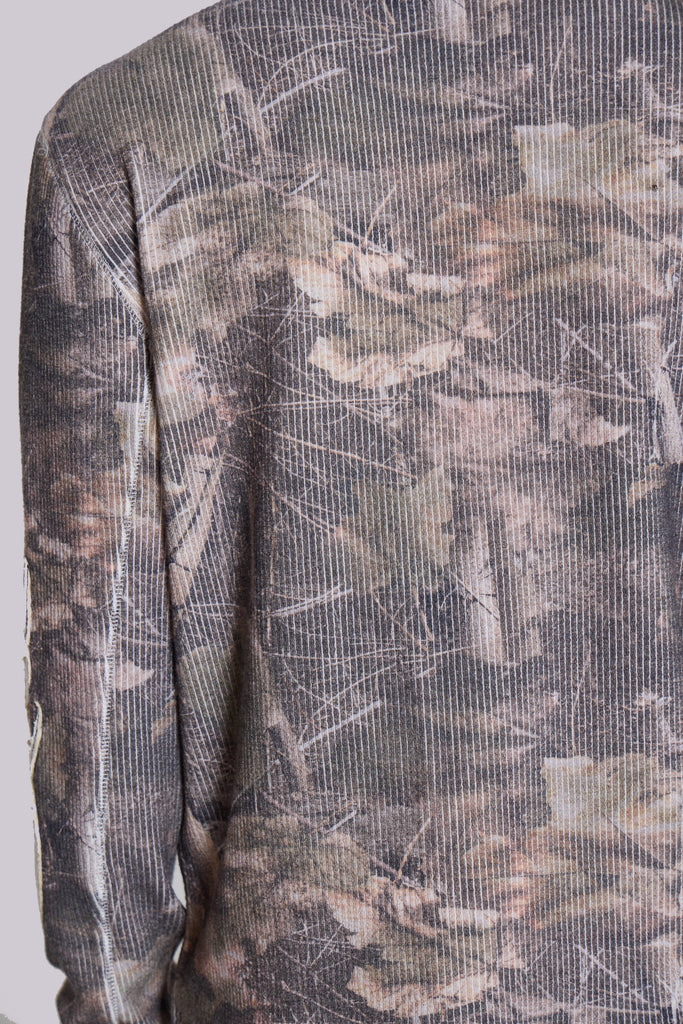 Woodland Camo Tattoo Applique Top