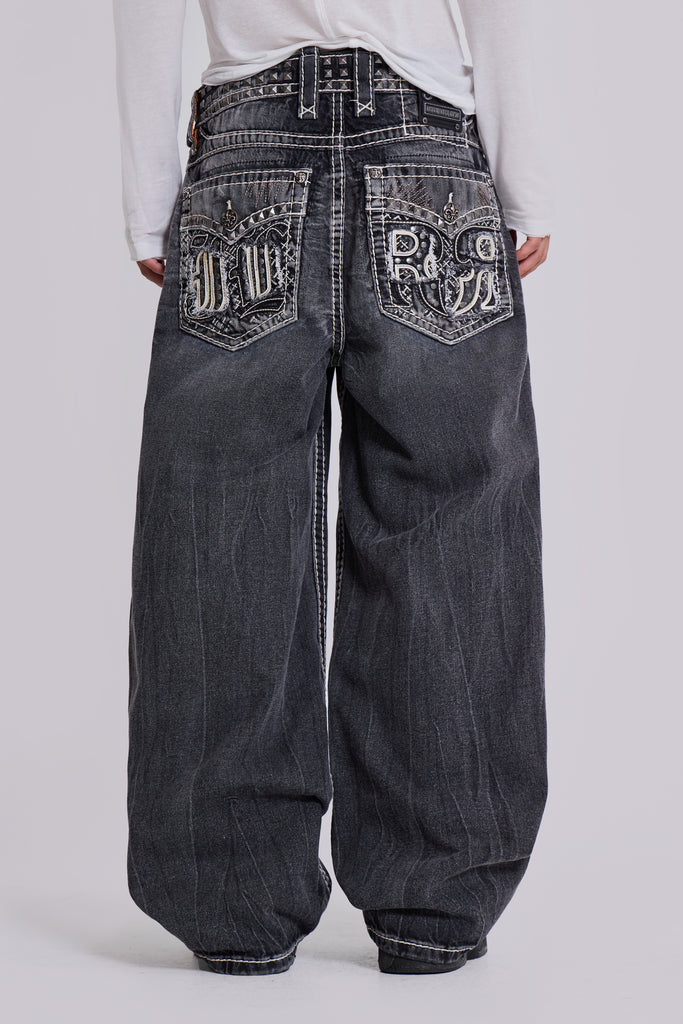 Rock Revival Axel Colossus Jeans in Washed Black