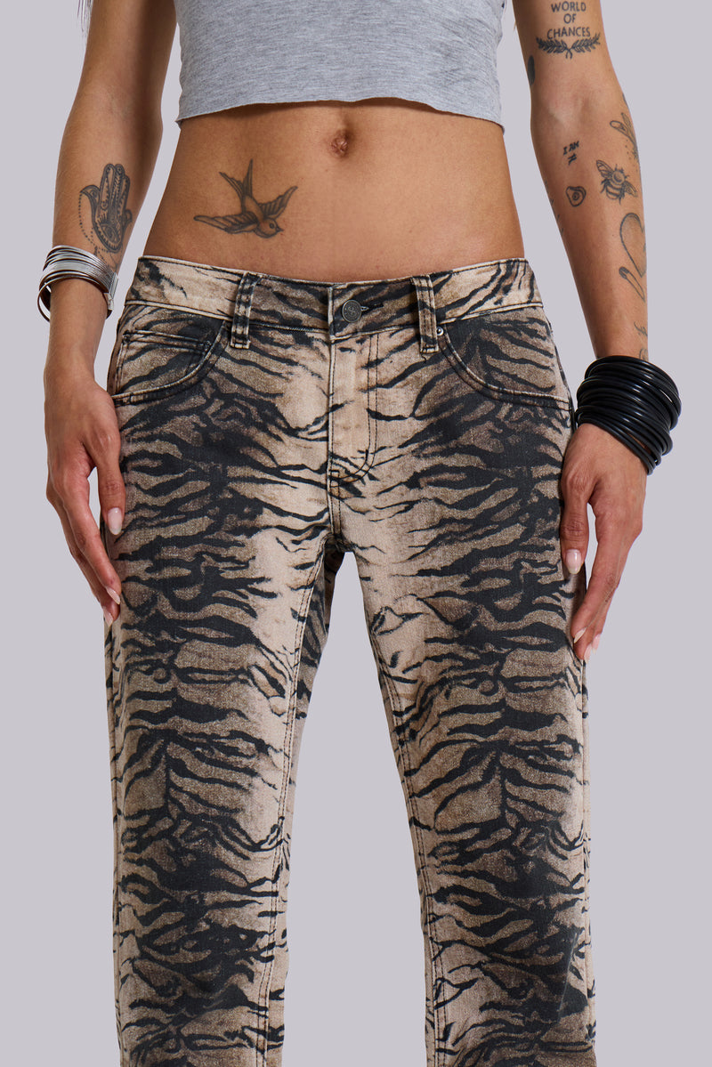 Leona Tiger Bootcut Jeans