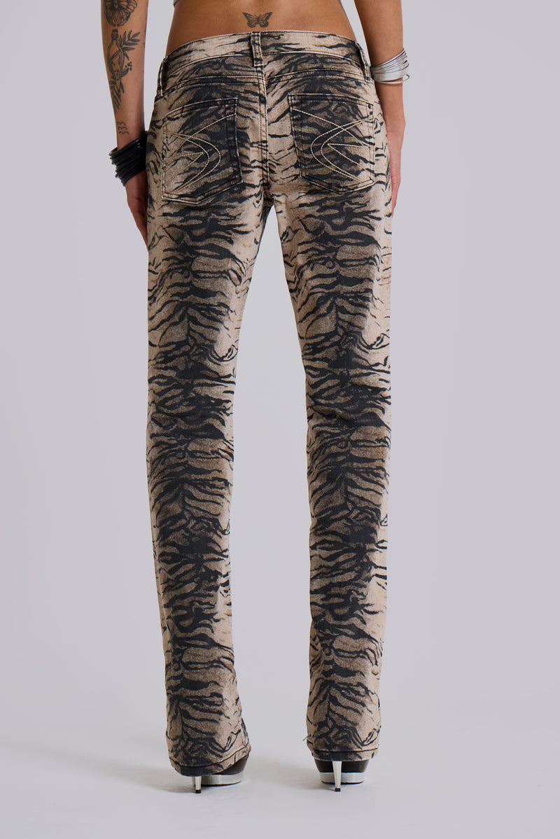 Leona Tiger Bootcut Jeans