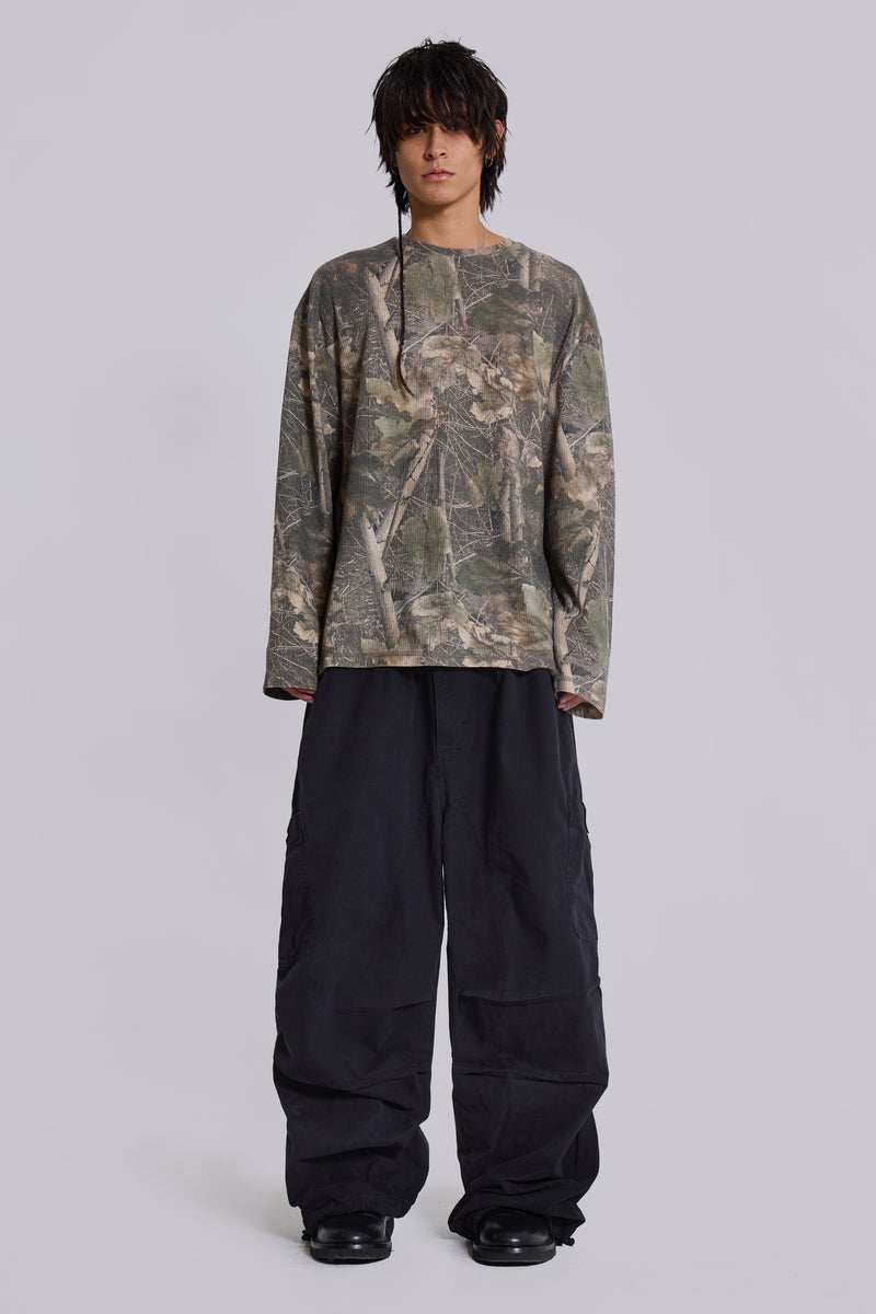 Black Parachute Cargo Pants