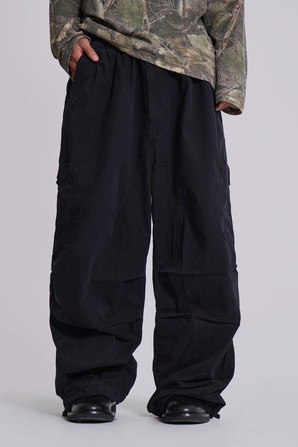 Black Parachute Cargo Pants