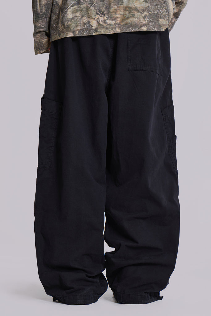 Black Parachute Cargo Pants