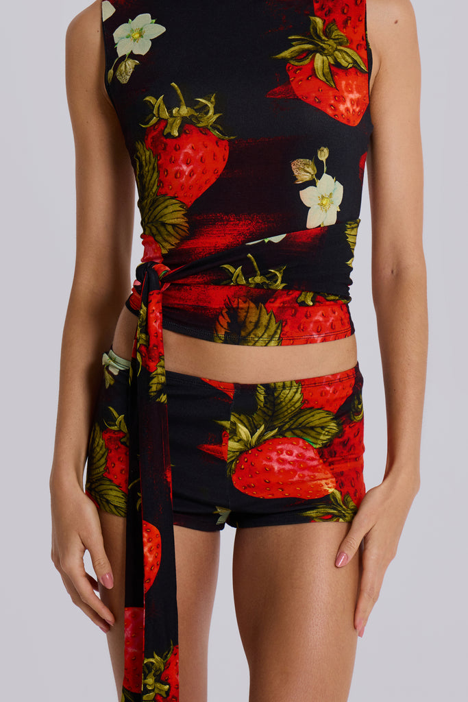 Camarosa Strawberry Mini Shorts