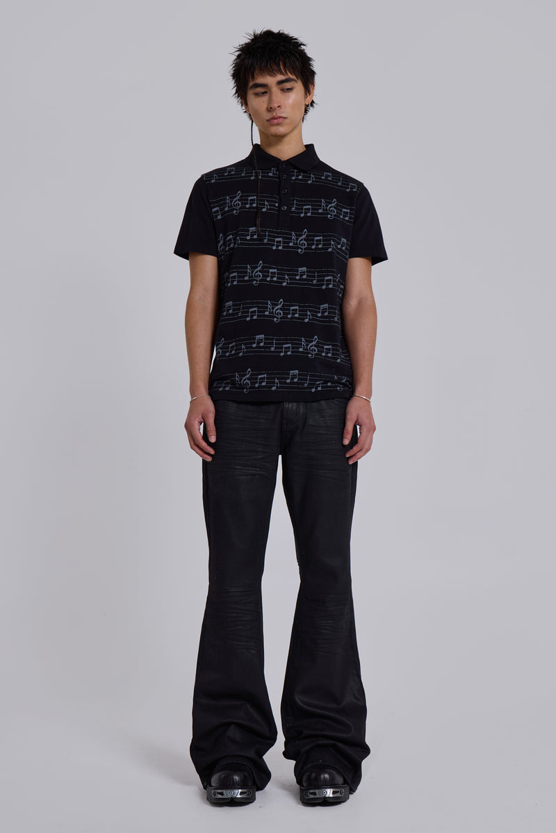 Black Riff Polo Shirt