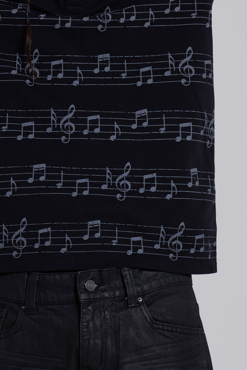 Black Riff Polo Shirt