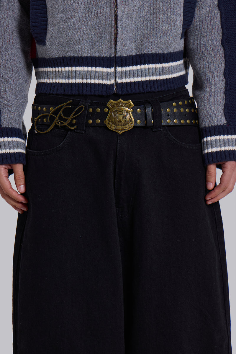 Shield Double Buckle Belt