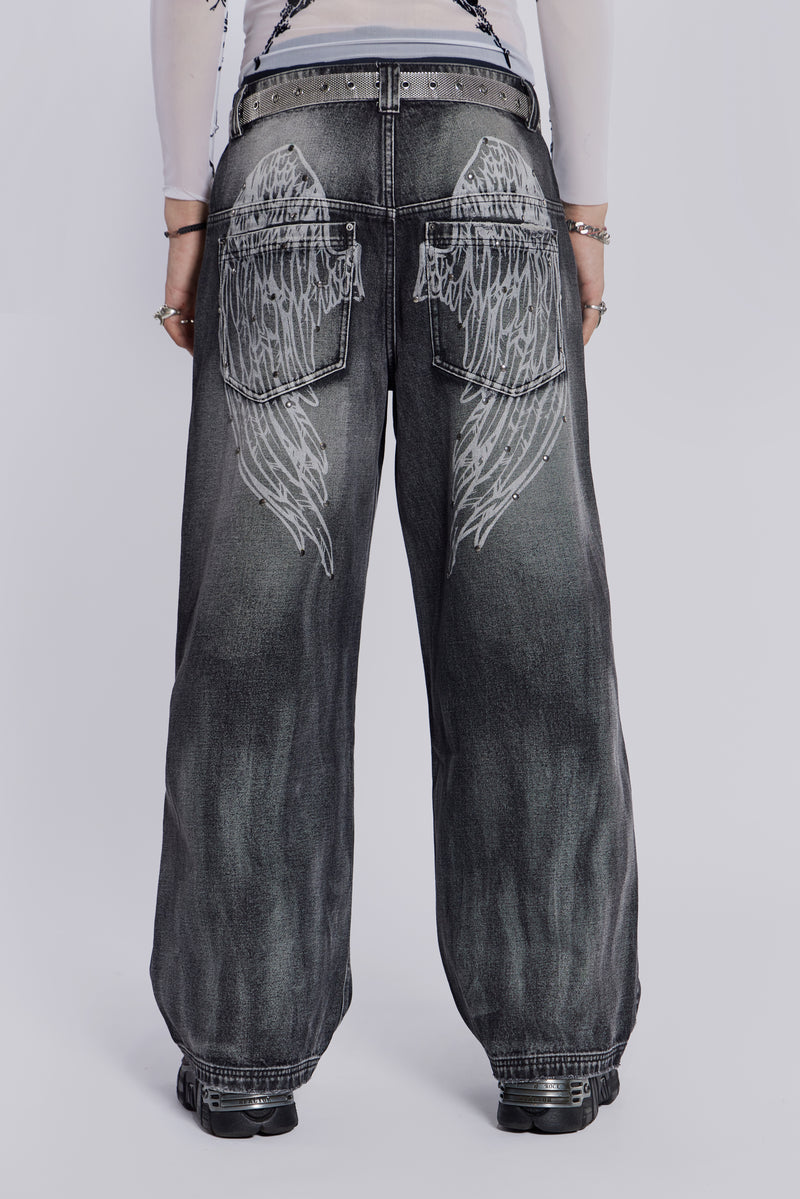 Shop Black Ethereal Colossus Jeans | Jaded London | Clothing Shop Black Ethereal Colossus Jeans | Jaded London | Clothing