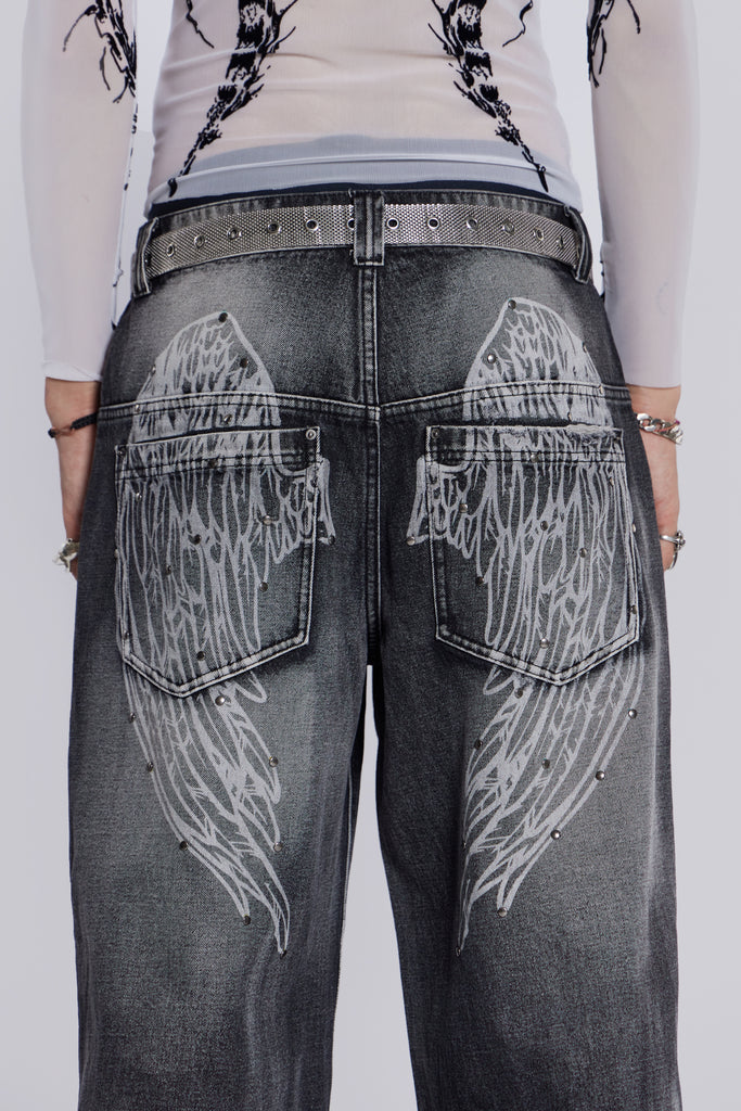 Shop Black Ethereal Colossus Jeans | Jaded London | Clothing Shop Black Ethereal Colossus Jeans | Jaded London | Clothing