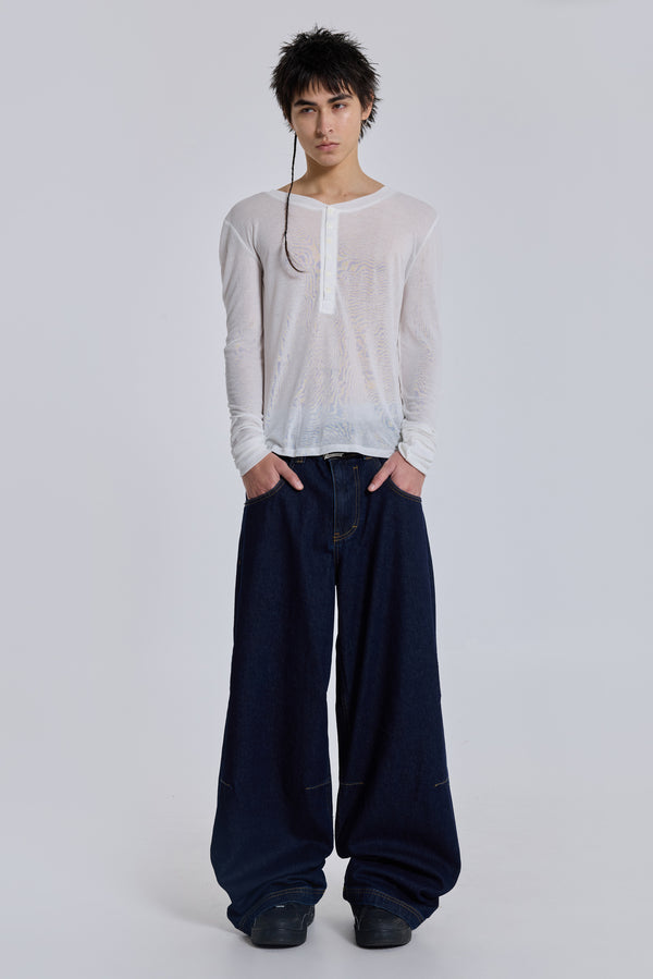 Indigo Low Rise Colossus Baggy Jeans