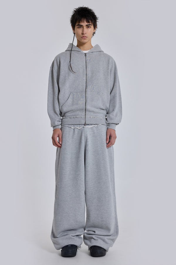 Grey Marl Oversized Monster Hoodie
