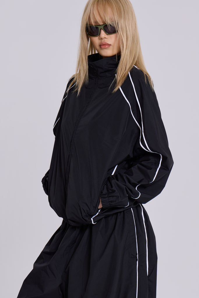 Black Vapor Tracksuit Top