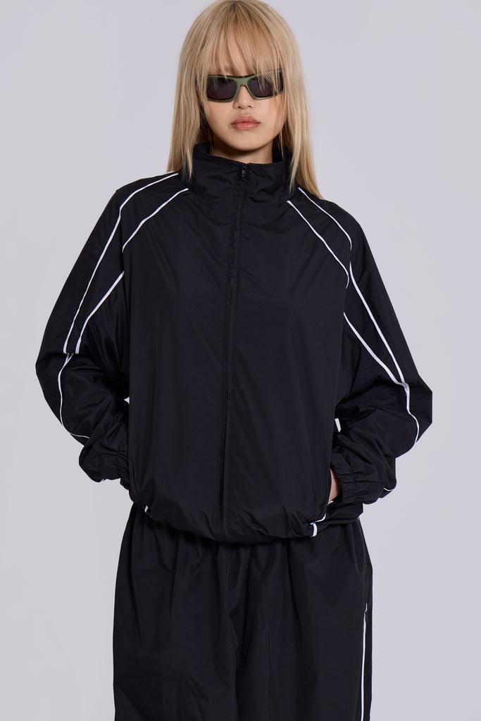 Black Vapor Tracksuit Top