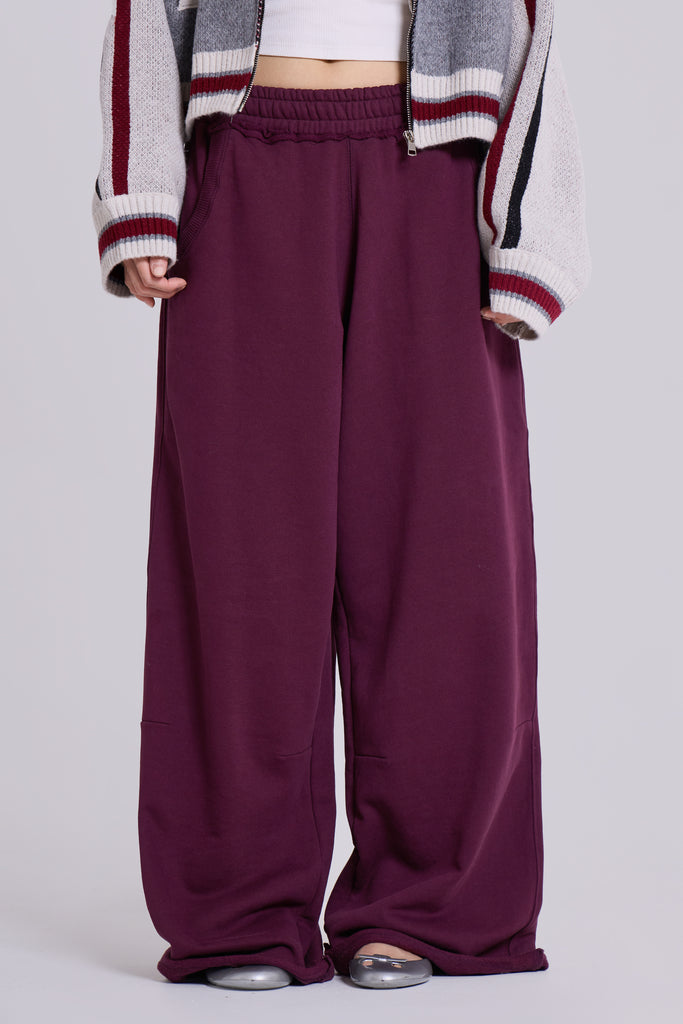 Dark Burgundy Monster Joggers