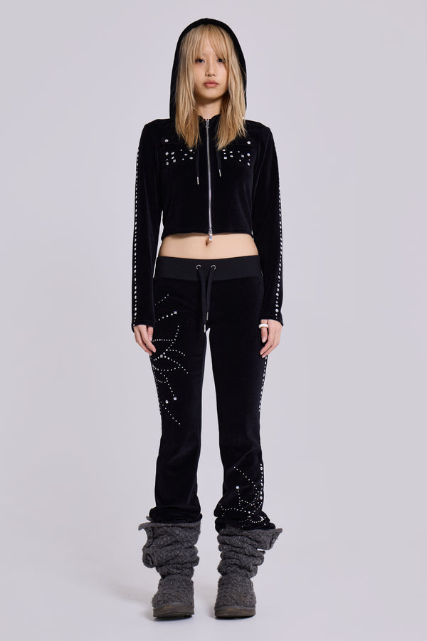 Superset Studded Velour Bootcut Trousers