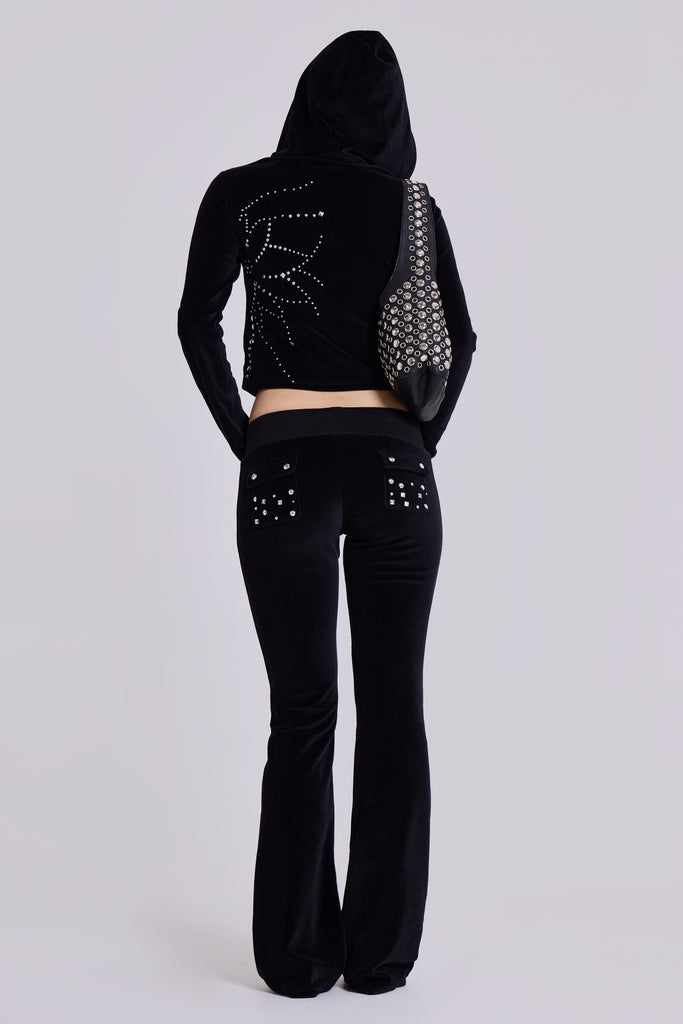 Superset Studded Velour Bootcut Trousers