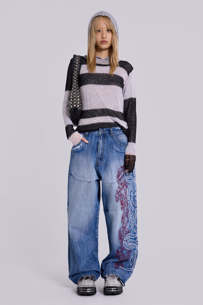 Layered Tribal XL Colossus Jeans