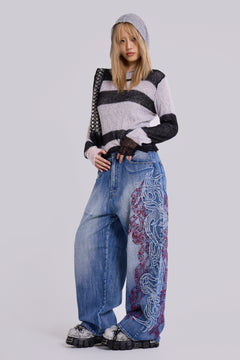 Layered Tribal XL Colossus Jeans – view 1