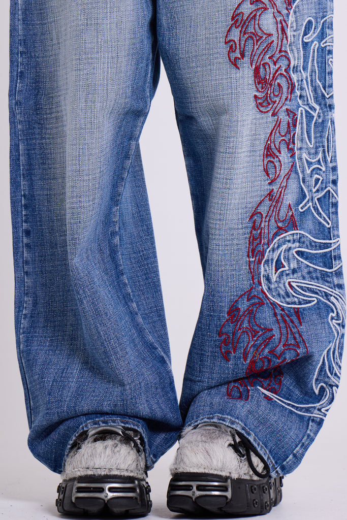 Layered Tribal XL Colossus Jeans