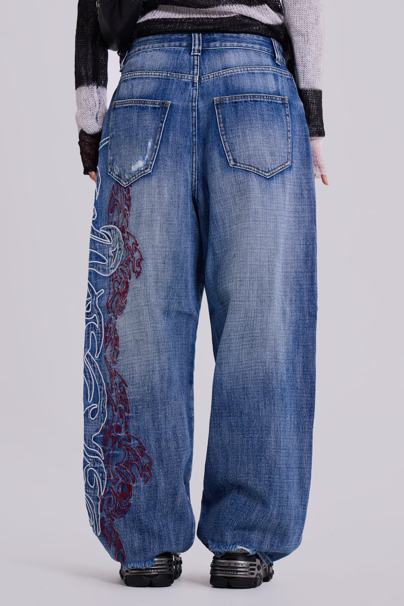 Layered Tribal XL Colossus Jeans