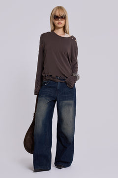 Mid Blue Slub Colossus Jeans – view 1